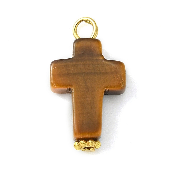 PandaHall Natural Tiger Eye Pendants, with Golden Plated Alloy Loops, Cross Charms, 19~19.5x11x4~4.5mm, Hole: 2.5mm Tiger Eye Cross
PandaHall Natural Tiger Eye Pendants, with Golden Plated Alloy Loops, Cross Charms, 19~19.5x11x4~4.5mm, Hole: 2.5mm Tiger Eye Cross
