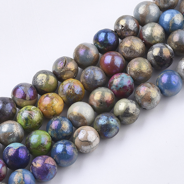 PandaHall Electroplated Synthetic Calcite Beads Strands, Multi-color Plated, Dyed, Round, Colorful, 8~8.5mm, Hole: 1~1.2mm, about...
PandaHall Electroplated Synthetic Calcite Beads Strands, Multi-color Plated, Dyed, Round, Colorful, 8~8.5mm, Hole: 1~1.2mm, about...