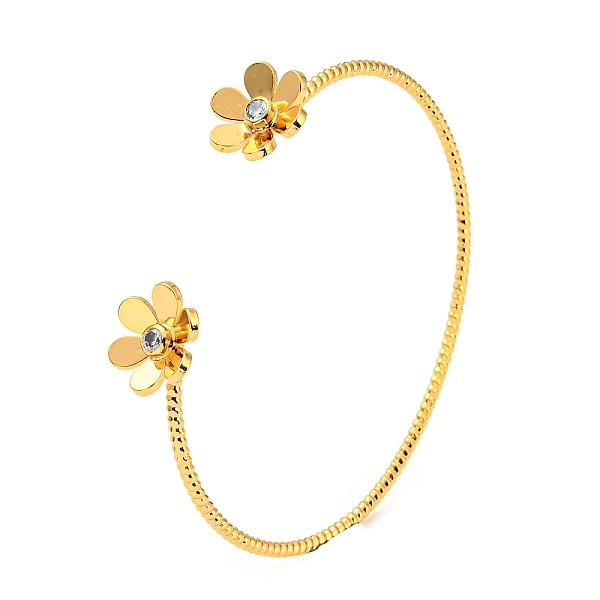 PandaHall Clear Cubic Zirconia Cuff Bangles, Real 18K Gold Plated Brass Wristband, Flower, Inner Diameter: 2-3/8 inch(6.1cm) Cubic Zirconia...
PandaHall Clear Cubic Zirconia Cuff Bangles, Real 18K Gold Plated Brass Wristband, Flower, Inner Diameter: 2-3/8 inch(6.1cm) Cubic Zirconia...