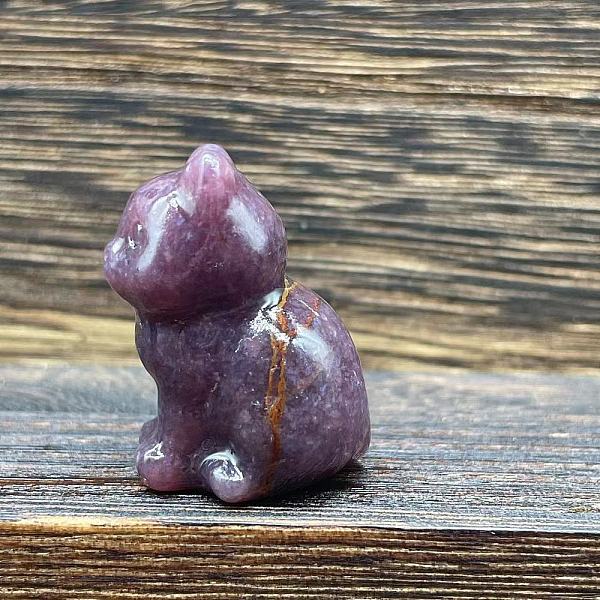 PandaHall Natural Lepidolite Carved Healing Cat Figurines, Reiki Energy Stone Display Decorations, 40mm Lepidolite Cat Shape
PandaHall Natural Lepidolite Carved Healing Cat Figurines, Reiki Energy Stone Display Decorations, 40mm Lepidolite Cat Shape