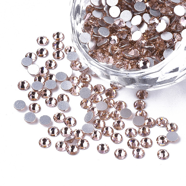 PandaHall Glass Flat Back Rhinestone Cabochons, Back Plated, Faceted Half Round, Light Amethyst, SS12, 3~3.2x1.5mm, about 1440pcs/bag Glass..., Purple
PandaHall Glass Flat Back Rhinestone Cabochons, Back Plated, Faceted Half Round, Light Amethyst, SS12, 3~3.2x1.5mm, about 1440pcs/bag Glass..., Purple