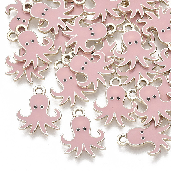 PandaHall Alloy Enamel Pendants, Light Gold, Octopus, Pink, 20x16x2mm, Hole: 2mm Alloy+Enamel Other Animal Pink
PandaHall Alloy Enamel Pendants, Light Gold, Octopus, Pink, 20x16x2mm, Hole: 2mm Alloy+Enamel Other Animal Pink