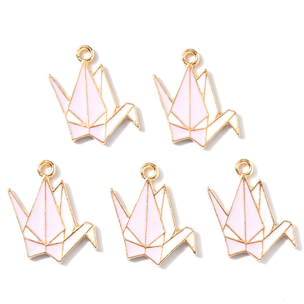 PandaHall Alloy Enamel Pendants, Paper Crane, Light Gold, Pink, 21x15x1.5mm, Hole: 1.8mm Alloy+Enamel Others Pink
PandaHall Alloy Enamel Pendants, Paper Crane, Light Gold, Pink, 21x15x1.5mm, Hole: 1.8mm Alloy+Enamel Others Pink