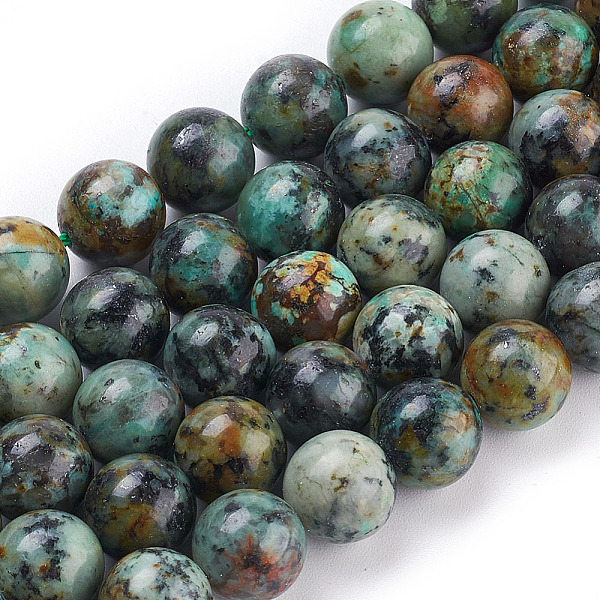 PandaHall Natural African Turquoise(Jasper) Beads Strands, Round, 10mm, Hole: 1mm, about 39pcs/strand, 15.5 inch African Turquoise(Jasper)..., Green
PandaHall Natural African Turquoise(Jasper) Beads Strands, Round, 10mm, Hole: 1mm, about 39pcs/strand, 15.5 inch African Turquoise(Jasper)..., Green