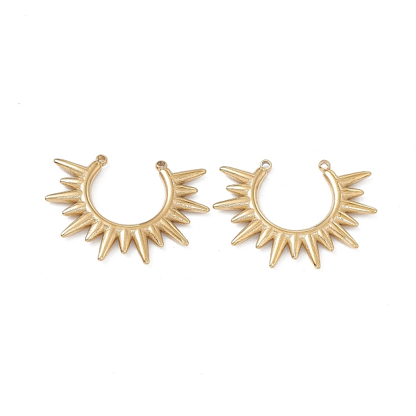 PandaHall Ion Plating(IP) 304 Stainless Steel Connector Charms, Sun Links, Real 14K Gold Plated, 24.5x18x2mm, Hole: 0.8~1mm 304 Stainless...
PandaHall Ion Plating(IP) 304 Stainless Steel Connector Charms, Sun Links, Real 14K Gold Plated, 24.5x18x2mm, Hole: 0.8~1mm 304 Stainless...