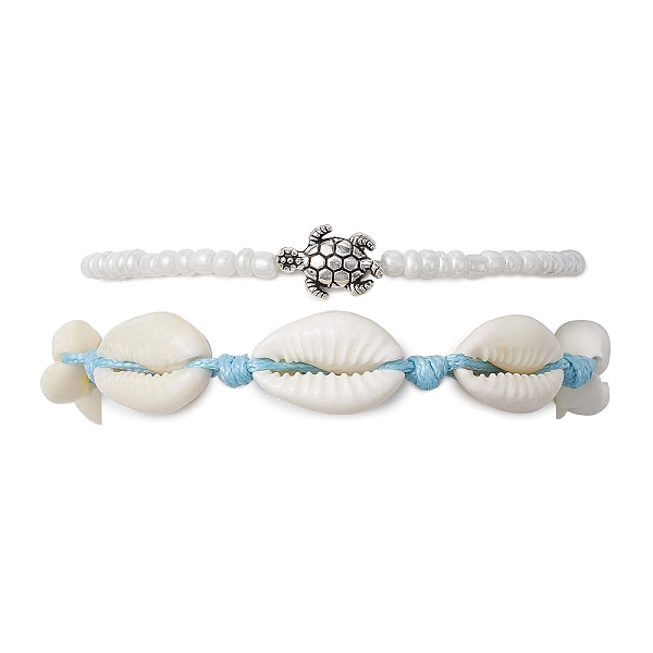 PandaHall 2Pcs 2 Style Glass Seed & Alloy Turtle Beaded Stretch Bracelets Set, Natural Shell Braided Bead Bracelets for Women, White, Inner...
PandaHall 2Pcs 2 Style Glass Seed & Alloy Turtle Beaded Stretch Bracelets Set, Natural Shell Braided Bead Bracelets for Women, White, Inner...