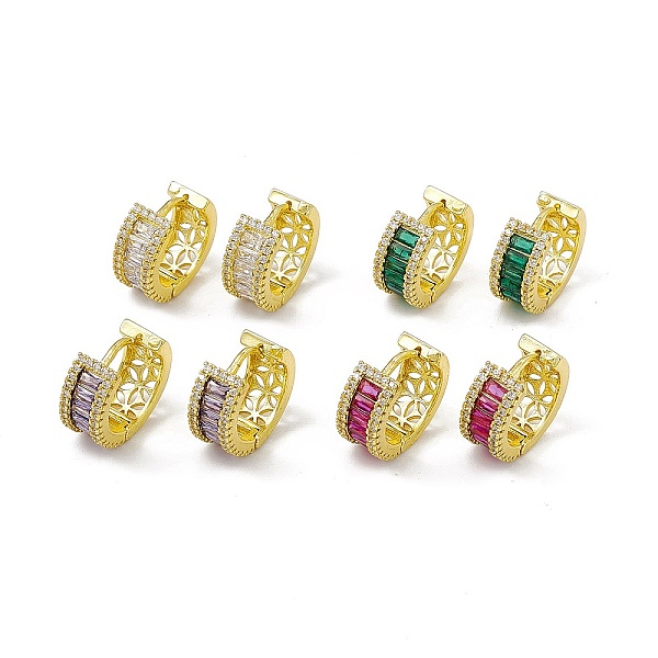 PandaHall Cubic Zirconia Rectangle Hoop Earrings, Real 18K Gold Plated Brass Jewelry for Women, Cadmium Free & Lead Free, Mixed Color..., Multicolor
PandaHall Cubic Zirconia Rectangle Hoop Earrings, Real 18K Gold Plated Brass Jewelry for Women, Cadmium Free & Lead Free, Mixed Color..., Multicolor