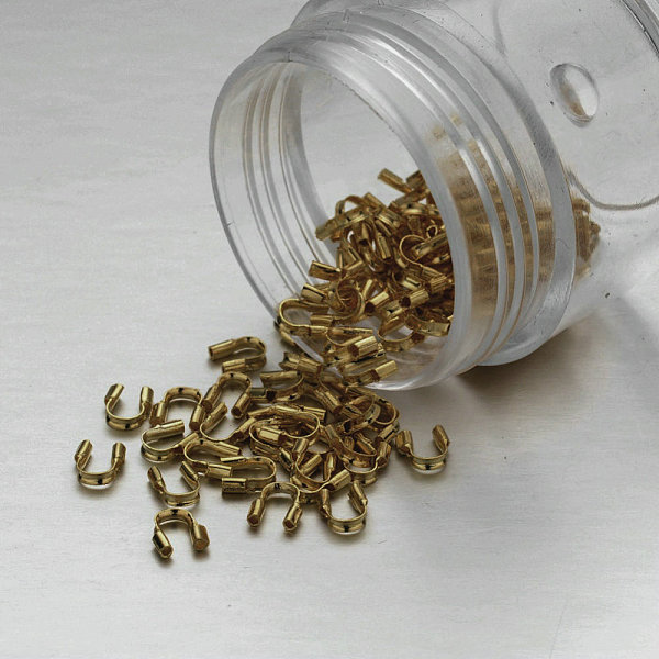 PandaHall Brass Wire Guardian and Protectors, Raw(Unplated), Nickel Free, about 4mm wide, 5mm long, 1mm thick, hole: 0.5mm Brass
PandaHall Brass Wire Guardian and Protectors, Raw(Unplated), Nickel Free, about 4mm wide, 5mm long, 1mm thick, hole: 0.5mm Brass