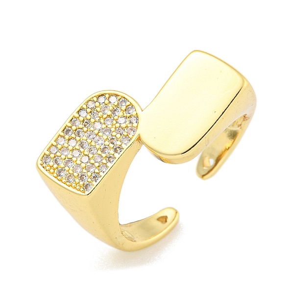 PandaHall Clear Cubic Zirconia Bypass Arch Open Cuff Ring, Brass Finger Rings for Women, Real 16K Gold Plated, 13.5mm Brass+Cubic Zirconia...
PandaHall Clear Cubic Zirconia Bypass Arch Open Cuff Ring, Brass Finger Rings for Women, Real 16K Gold Plated, 13.5mm Brass+Cubic Zirconia...