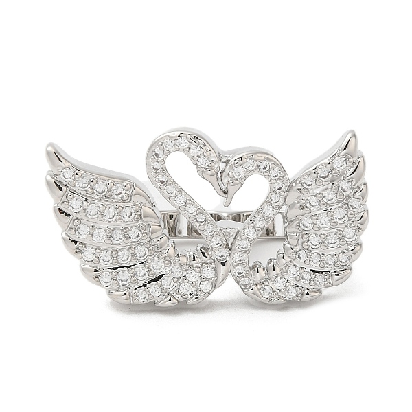 PandaHall Rack Plating Brass Micro Pave Clear Cubic Zirconia Twister Clasps, Lead Free & Cadmium Free, Swan, Platinum, 13.5x30.5x12.5mm...
PandaHall Rack Plating Brass Micro Pave Clear Cubic Zirconia Twister Clasps, Lead Free & Cadmium Free, Swan, Platinum, 13.5x30.5x12.5mm...