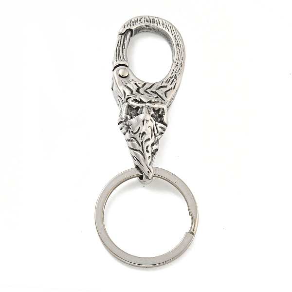 PandaHall Tibetan Style 316 Surgical Stainless Steel Fittings with 304 Stainless Steel Key Ring, Antique Silver, 76mm 316 Surgical Stainless...
PandaHall Tibetan Style 316 Surgical Stainless Steel Fittings with 304 Stainless Steel Key Ring, Antique Silver, 76mm 316 Surgical Stainless...
