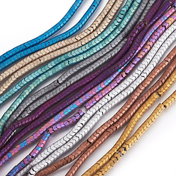 PandaHall Electroplated Non-magnetic Synthetic Hematite Beads Strands, Waved Flat Round, Mixed Color, 4x3mm, Hole: 0.8mm, about...
PandaHall Electroplated Non-magnetic Synthetic Hematite Beads Strands, Waved Flat Round, Mixed Color, 4x3mm, Hole: 0.8mm, about...