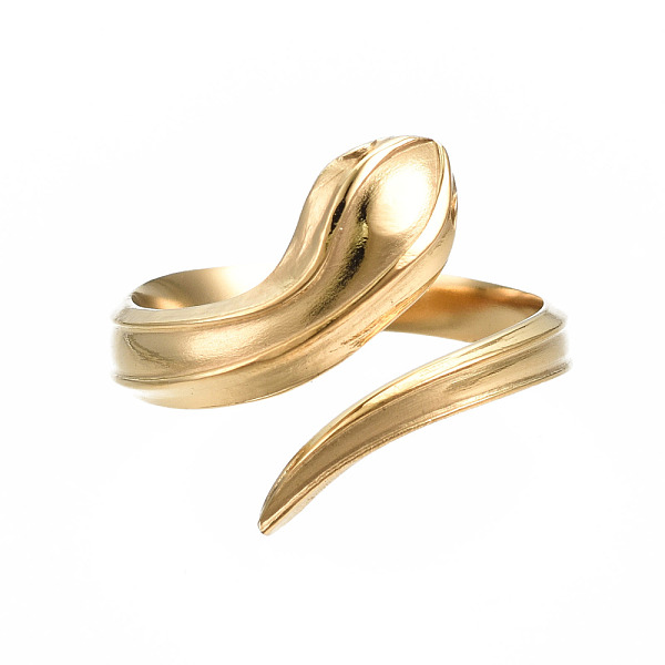 PandaHall 304 Stainless Steel Snake Wrap Open Cuff Ring for Women, Golden, US Size 7(17.3mm) 304 Stainless Steel
PandaHall 304 Stainless Steel Snake Wrap Open Cuff Ring for Women, Golden, US Size 7(17.3mm) 304 Stainless Steel