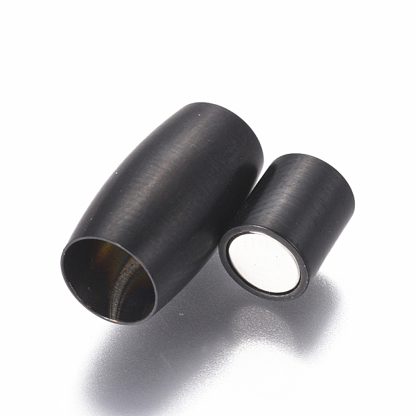 PandaHall 304 Stainless Steel Magnetic Clasps with Glue-in Ends, Frosted, Oval, Gunmetal, 14x8mm, Hole: 5mm 304 Stainless Steel Oval
PandaHall 304 Stainless Steel Magnetic Clasps with Glue-in Ends, Frosted, Oval, Gunmetal, 14x8mm, Hole: 5mm 304 Stainless Steel Oval