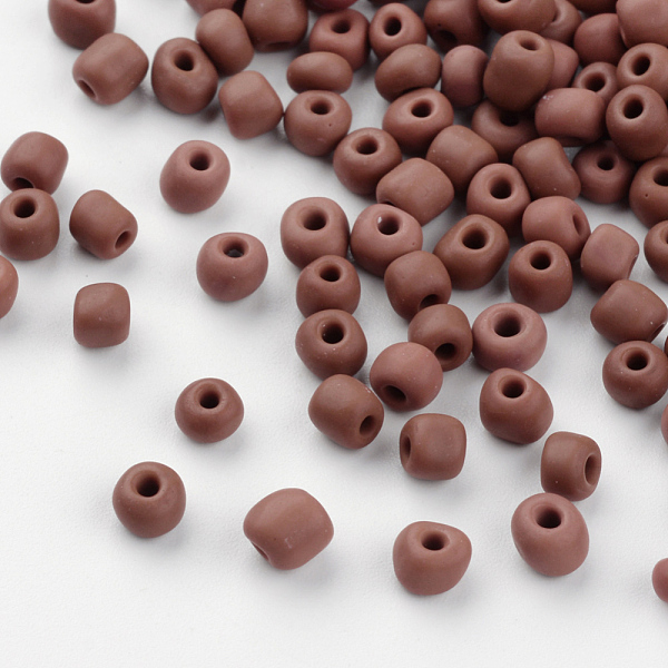 PandaHall Frosted Opaque Glass Seed Beads, Round, Brown, 4~5x2.5~5mm, Hole: 1mm, about 4500pcs/bag, 440~450g/bag Glass Brown
PandaHall Frosted Opaque Glass Seed Beads, Round, Brown, 4~5x2.5~5mm, Hole: 1mm, about 4500pcs/bag, 440~450g/bag Glass Brown
