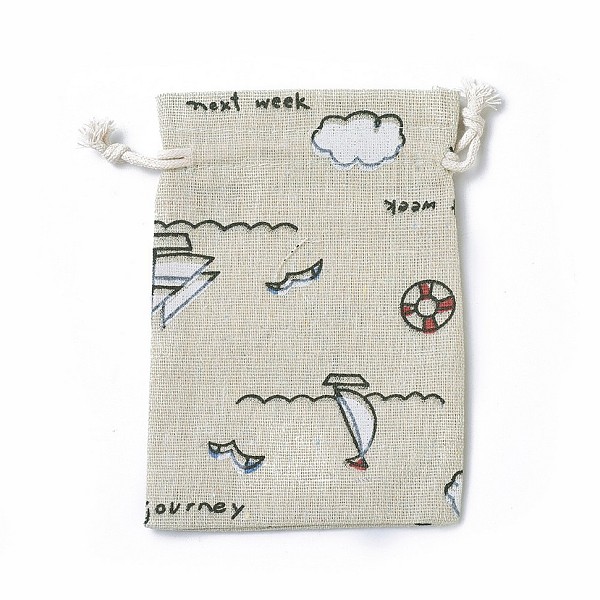 PandaHall Burlap Packing Pouches, Drawstring Bags, Rectangle with Sailboat Pattern, Colorful, 14~14.4x10~10.2cm Burlap
PandaHall Burlap Packing Pouches, Drawstring Bags, Rectangle with Sailboat Pattern, Colorful, 14~14.4x10~10.2cm Burlap