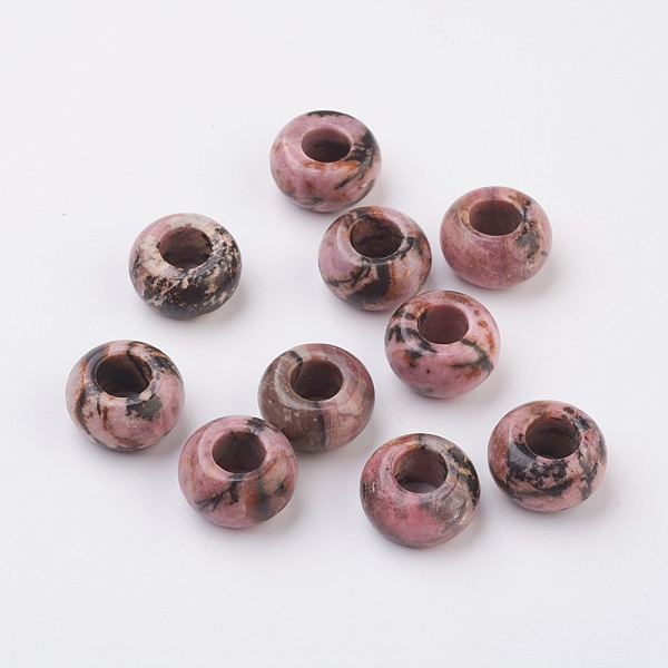 PandaHall Natural Rhodonite European Beads, Large Hole Beads, Rondelle, 14x7~8mm, Hole: 6mm Rhodonite Rondelle
PandaHall Natural Rhodonite European Beads, Large Hole Beads, Rondelle, 14x7~8mm, Hole: 6mm Rhodonite Rondelle