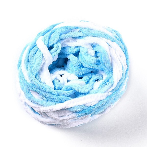 PandaHall Soft Crocheting Yarn, Thick Knitting Yarn for Scarf, Bag, Cushion Making, Deep Sky Blue, 7~8mm, 65.62 yard(60m)/roll Polyester
PandaHall Soft Crocheting Yarn, Thick Knitting Yarn for Scarf, Bag, Cushion Making, Deep Sky Blue, 7~8mm, 65.62 yard(60m)/roll Polyester