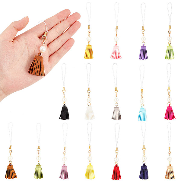 PandaHall WADORN 16 Colors Suede Leather Tassel Pendant, 4.9 Inch Leather Handmade Craft Bead Tassels with Cord Loop Multi-Color Mini Tassel..., Multicolor
PandaHall WADORN 16 Colors Suede Leather Tassel Pendant, 4.9 Inch Leather Handmade Craft Bead Tassels with Cord Loop Multi-Color Mini Tassel..., Multicolor