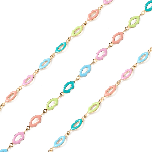 PandaHall 304 Stainless Steel Enamel Link Chains, Unwelded, Lip, Golden, 13.5x5x1mm Stainless Steel+Enamel
PandaHall 304 Stainless Steel Enamel Link Chains, Unwelded, Lip, Golden, 13.5x5x1mm Stainless Steel+Enamel