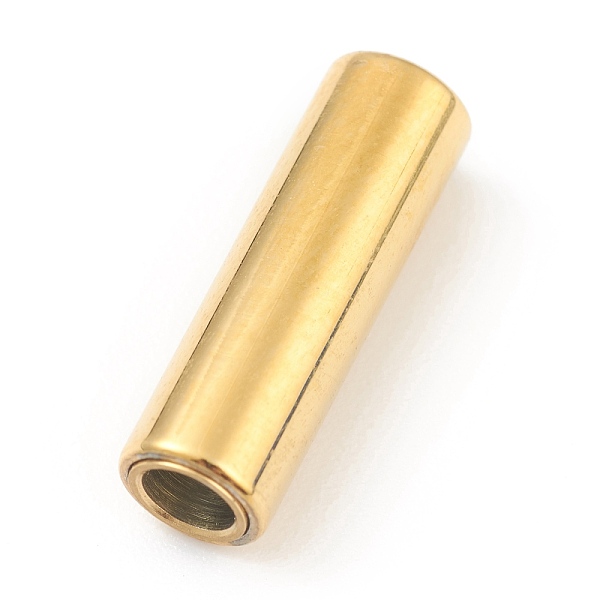 PandaHall Ion Plating(IP) 304 Stainless Steel Magnetic Clasps, Column, Real 18k Gold Plated, 16.0x5mm, Hole: 3mm 304 Stainless Steel Column
PandaHall Ion Plating(IP) 304 Stainless Steel Magnetic Clasps, Column, Real 18k Gold Plated, 16.0x5mm, Hole: 3mm 304 Stainless Steel Column