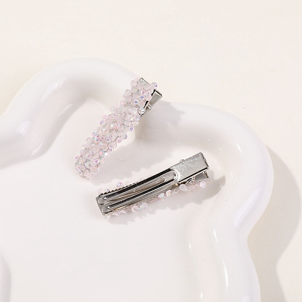 PandaHall Acrylic Allogator Hair Clips, Misty Rose, 50x12mm Acrylic Rectangle
PandaHall Acrylic Allogator Hair Clips, Misty Rose, 50x12mm Acrylic Rectangle