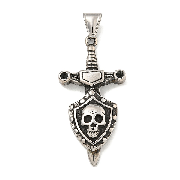 PandaHall 316 Surgical Stainless Steel Pendants, Cross with Skull Charm, Antique Silver, 49.8x24.8x6.2mm, Hole: 7.5x3.8mm 316 Surgical...
PandaHall 316 Surgical Stainless Steel Pendants, Cross with Skull Charm, Antique Silver, 49.8x24.8x6.2mm, Hole: 7.5x3.8mm 316 Surgical...