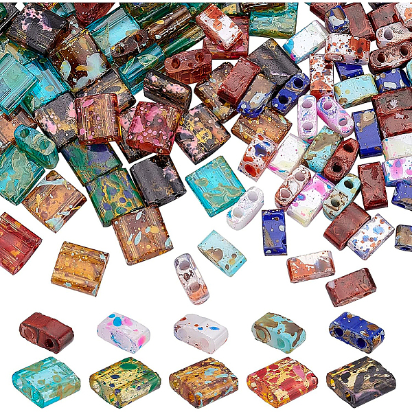 PandaHall BENECREAT 200Pcs 10 Colors 2 Hole Transparent Glass Seed Beads, Rectangle Antique Style Tila Beads for Jewelry Necklace Bracelet..., Multicolor
PandaHall BENECREAT 200Pcs 10 Colors 2 Hole Transparent Glass Seed Beads, Rectangle Antique Style Tila Beads for Jewelry Necklace Bracelet..., Multicolor