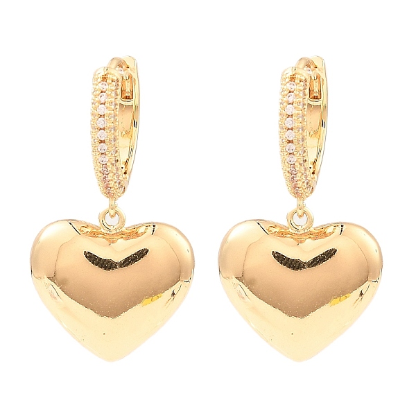 PandaHall Brass with Cubic Zirconia Dangle Hoop Earrings, Heart, Light Gold, 31.5x17mm Cubic Zirconia Heart Clear
PandaHall Brass with Cubic Zirconia Dangle Hoop Earrings, Heart, Light Gold, 31.5x17mm Cubic Zirconia Heart Clear