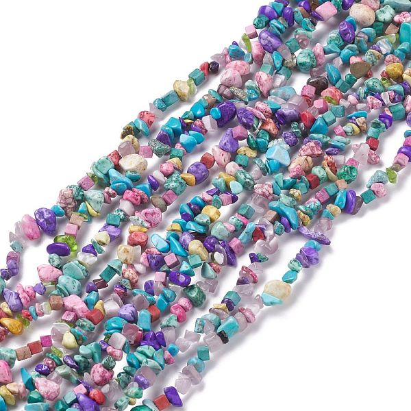 PandaHall Synthetic Turquoise Beads Strands, Dyed, Chip, 5~8mm, Hole: 1mm, about 33 inch(84cm) Synthetic Turquoise Chip
PandaHall Synthetic Turquoise Beads Strands, Dyed, Chip, 5~8mm, Hole: 1mm, about 33 inch(84cm) Synthetic Turquoise Chip