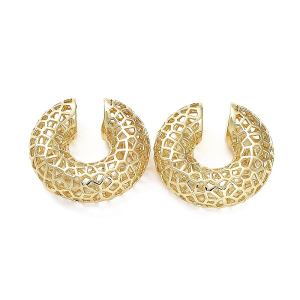 PandaHall Rack Plating Hollow Brass Cuff Earring, Cadmium Free & Lead Free, Real 18K Gold Plated, 29.5x30.5x10mm Brass
PandaHall Rack Plating Hollow Brass Cuff Earring, Cadmium Free & Lead Free, Real 18K Gold Plated, 29.5x30.5x10mm Brass