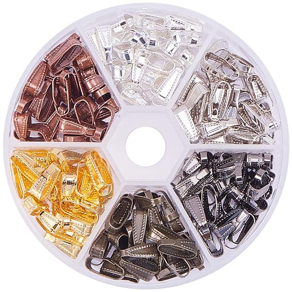 PandaHall Brass Snap on Bails, Mixed Color, 11x4mm, 30pcs/compartment, 180pcs/box Brass
PandaHall Brass Snap on Bails, Mixed Color, 11x4mm, 30pcs/compartment, 180pcs/box Brass