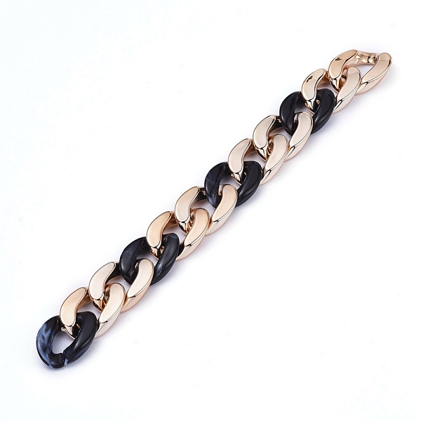 PandaHall Handmade Curb Chains, Twisted Chains, with Acrylic Linking Rings and CCB Plastic Linking Rings, for Jewelry Making, Black, Link...
PandaHall Handmade Curb Chains, Twisted Chains, with Acrylic Linking Rings and CCB Plastic Linking Rings, for Jewelry Making, Black, Link...