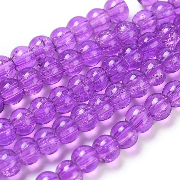 PandaHall Spray Painted Crackle Glass Beads Strands, Round, Blue Violet, 4mm, Hole: 1.1~1.3mm, about 200pcs/strand, 31.4 inch Glass Round..., Purple
PandaHall Spray Painted Crackle Glass Beads Strands, Round, Blue Violet, 4mm, Hole: 1.1~1.3mm, about 200pcs/strand, 31.4 inch Glass Round..., Purple