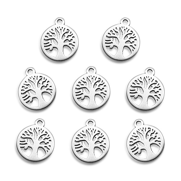 PandaHall 304 Stainless Steel Charms, Laser Cut, Flat Round with Tree, Stainless Steel Color, 12x10x1mm, Hole: 1.2mm 304 Stainless Steel...
PandaHall 304 Stainless Steel Charms, Laser Cut, Flat Round with Tree, Stainless Steel Color, 12x10x1mm, Hole: 1.2mm 304 Stainless Steel...