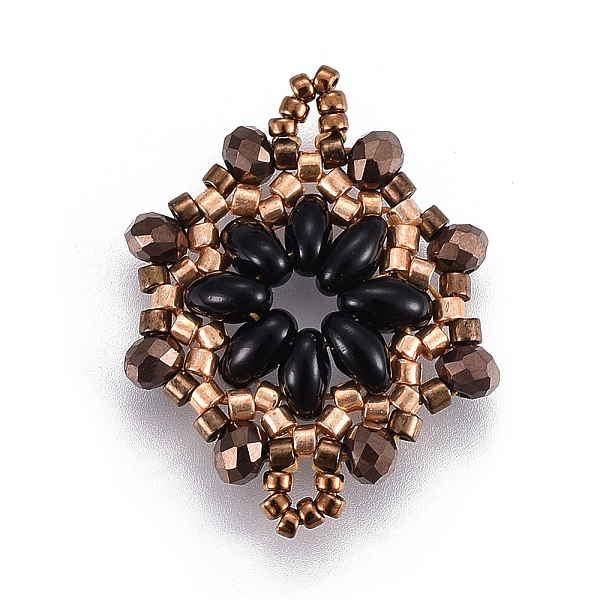 PandaHall MIYUKI & TOHO Handmade Japanese Seed Beads Links, Loom Pattern, Flower, Saddle Brown, 24~25.6x19~19.2x3.2~3.6mm, Hole: 1.5~1.6mm...
PandaHall MIYUKI & TOHO Handmade Japanese Seed Beads Links, Loom Pattern, Flower, Saddle Brown, 24~25.6x19~19.2x3.2~3.6mm, Hole: 1.5~1.6mm...