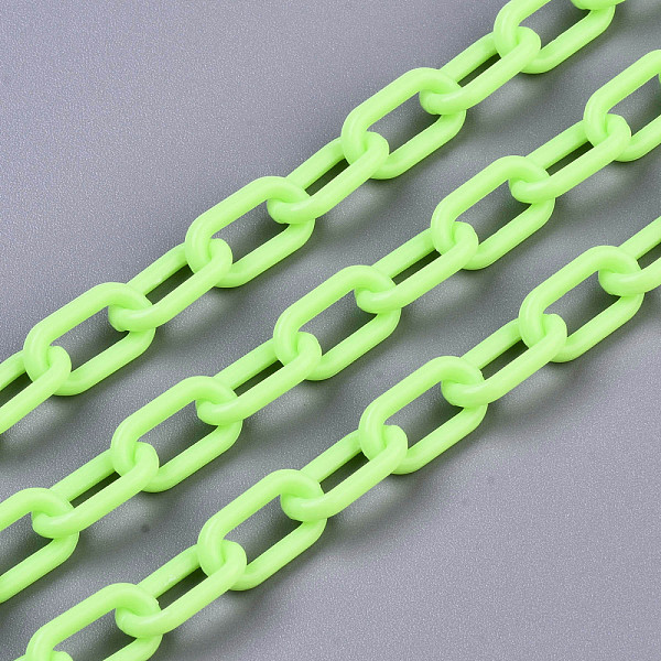 PandaHall Handmade Opaque Acrylic Paperclip Chains, Drawn Elongated Cable Chains, Lawn Green, 13x7.5x2mm, 19.88 inch(50.5cm)/strand Acrylic
PandaHall Handmade Opaque Acrylic Paperclip Chains, Drawn Elongated Cable Chains, Lawn Green, 13x7.5x2mm, 19.88 inch(50.5cm)/strand Acrylic
