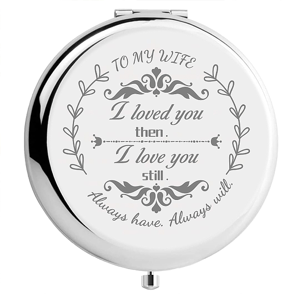 PandaHall 304 Stainless Steel Customization Mirror, Flat Round with Word, Leaf Pattern, 70x65mm Stainless Steel Leaf
PandaHall 304 Stainless Steel Customization Mirror, Flat Round with Word, Leaf Pattern, 70x65mm Stainless Steel Leaf