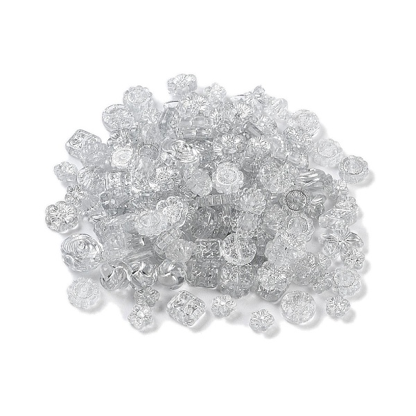 PandaHall Transparent Acrylic Beads, Metal Enlaced, Mixed Shapes, Clear, 7.5~22.5x7.5~21x5.5~13mm, Hole: 1.2~5.5mm, about 485pcs/500g...
PandaHall Transparent Acrylic Beads, Metal Enlaced, Mixed Shapes, Clear, 7.5~22.5x7.5~21x5.5~13mm, Hole: 1.2~5.5mm, about 485pcs/500g...