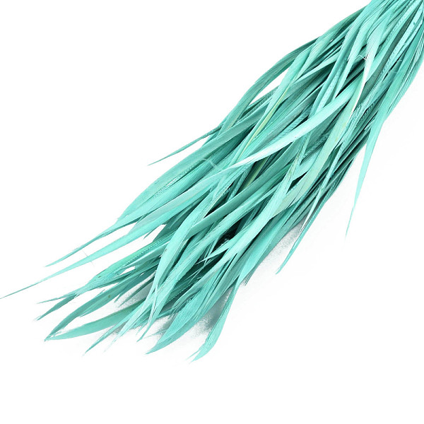 PandaHall Goose Feather Costume Accessories, Dyed, Aquamarine, 150~265x3~4mm, about 100pcs/bundle Feather Feather Green
PandaHall Goose Feather Costume Accessories, Dyed, Aquamarine, 150~265x3~4mm, about 100pcs/bundle Feather Feather Green