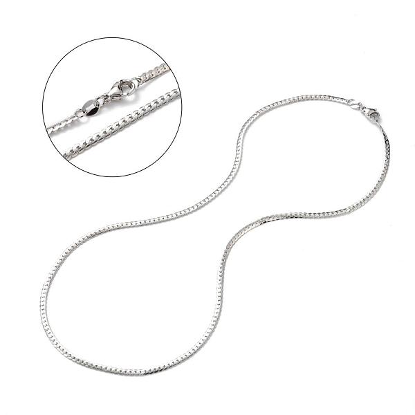 PandaHall Brass Curb Chain Necklaces, with Lobster Claw Clasps, Long-Lasting Plated, Real Platinum Plated, 18.50 inch(47cm), 3mm Brass
PandaHall Brass Curb Chain Necklaces, with Lobster Claw Clasps, Long-Lasting Plated, Real Platinum Plated, 18.50 inch(47cm), 3mm Brass