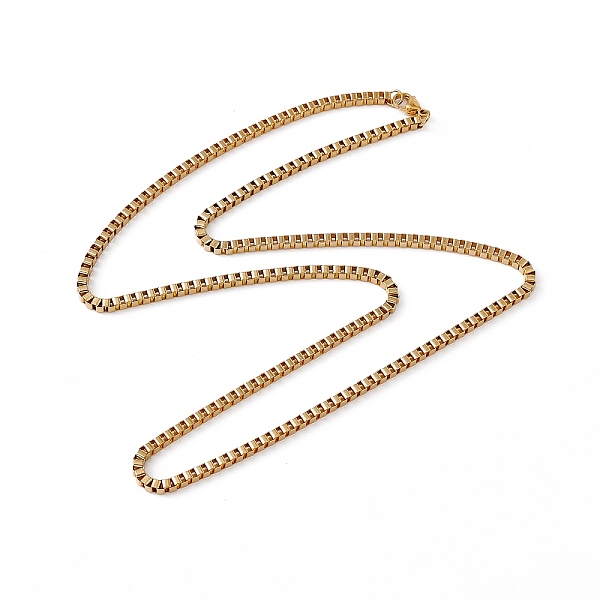 PandaHall 201 Stainless Steel Box Chain Necklace for Men Women, Real 18K Gold Plated, 23.62 inch(60cm) 201 Stainless Steel
PandaHall 201 Stainless Steel Box Chain Necklace for Men Women, Real 18K Gold Plated, 23.62 inch(60cm) 201 Stainless Steel