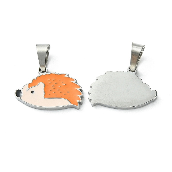 PandaHall 304 Stainless Steel Manual Polishing Pendants, with Enamel and 201 Stainless Steel Clasp, Hedgehog Charm, Stainless Steel Color..., Black
PandaHall 304 Stainless Steel Manual Polishing Pendants, with Enamel and 201 Stainless Steel Clasp, Hedgehog Charm, Stainless Steel Color..., Black