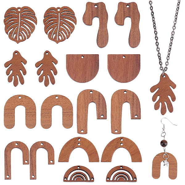 PandaHall DIY Jewelry Making Finding Kits, Including 18Pcs 9 Style Natural Walnut Wood Chandelier Components Links & Pendants, Half Round..., Multicolor
PandaHall DIY Jewelry Making Finding Kits, Including 18Pcs 9 Style Natural Walnut Wood Chandelier Components Links & Pendants, Half Round..., Multicolor