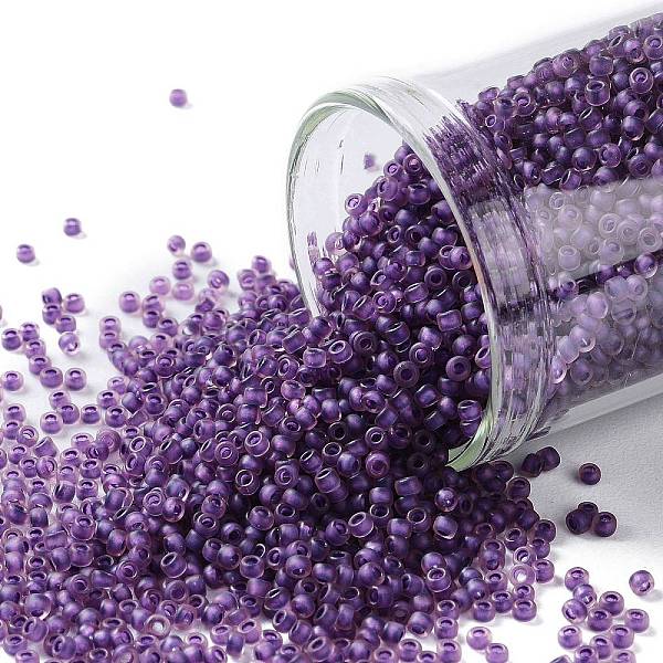 PandaHall TOHO Round Seed Beads, Japanese Seed Beads, (928FM) Purple Lined Amethyst Matte, 15/0, 1.5mm, Hole: 0.7mm, about 3000pcs/10g...
PandaHall TOHO Round Seed Beads, Japanese Seed Beads, (928FM) Purple Lined Amethyst Matte, 15/0, 1.5mm, Hole: 0.7mm, about 3000pcs/10g...
