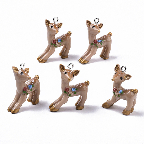 PandaHall Resin Pendants, with Platinum Tone Iron Loops, Sika Deer, Camel, 30.5~31.5x25x13.5mm, Hole: 2mm Iron+Resin Deer Brown
PandaHall Resin Pendants, with Platinum Tone Iron Loops, Sika Deer, Camel, 30.5~31.5x25x13.5mm, Hole: 2mm Iron+Resin Deer Brown