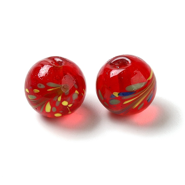 PandaHall Handmade Lampwork Beads, Round, Red, 12.5x12mm, Hole: 1.8mm Lampwork Round Red
PandaHall Handmade Lampwork Beads, Round, Red, 12.5x12mm, Hole: 1.8mm Lampwork Round Red