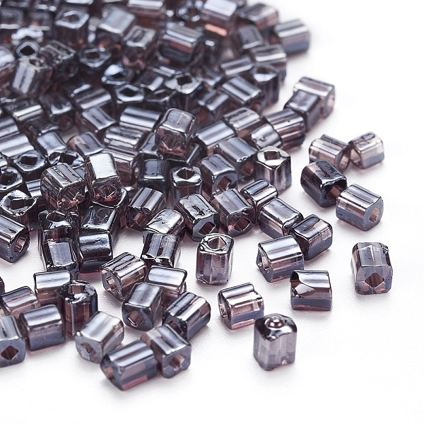 PandaHall 6/0 Glass Seed Beads, Transparent Colours Luster, Square Hole, Cube, Purple, 3~5x3~4x3~4mm, Hole: 1.2~1.4mm, about 1000pcs/100g...
PandaHall 6/0 Glass Seed Beads, Transparent Colours Luster, Square Hole, Cube, Purple, 3~5x3~4x3~4mm, Hole: 1.2~1.4mm, about 1000pcs/100g...