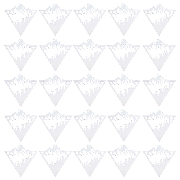 PandaHall Unicraftale 30Pcs 201 Stainless Steel Filigree Pendants, Etched Metal Embellishments, Triangle with Mountain, Stainless Steel...
PandaHall Unicraftale 30Pcs 201 Stainless Steel Filigree Pendants, Etched Metal Embellishments, Triangle with Mountain, Stainless Steel...