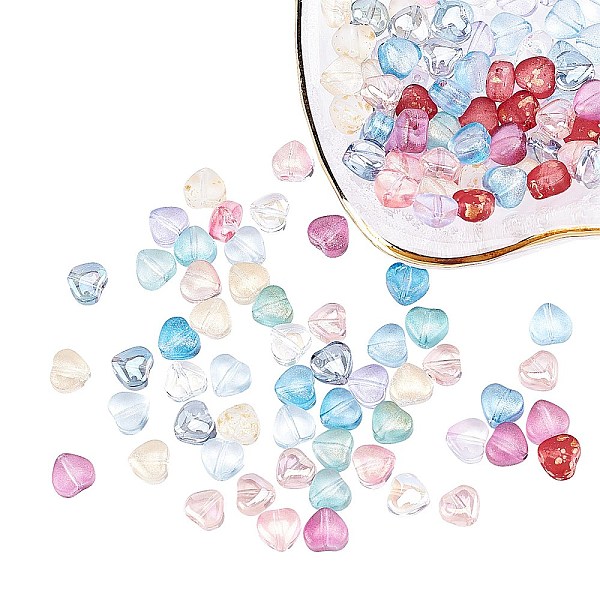 PandaHall Transparent Spray Painted Glass Beads, Heart, Mixed Color, 6x6x4mm, Hole: 0.7mm, 15 colors, 10pcs/color, 150pcs/box Glass Heart..., Multicolor
PandaHall Transparent Spray Painted Glass Beads, Heart, Mixed Color, 6x6x4mm, Hole: 0.7mm, 15 colors, 10pcs/color, 150pcs/box Glass Heart..., Multicolor
